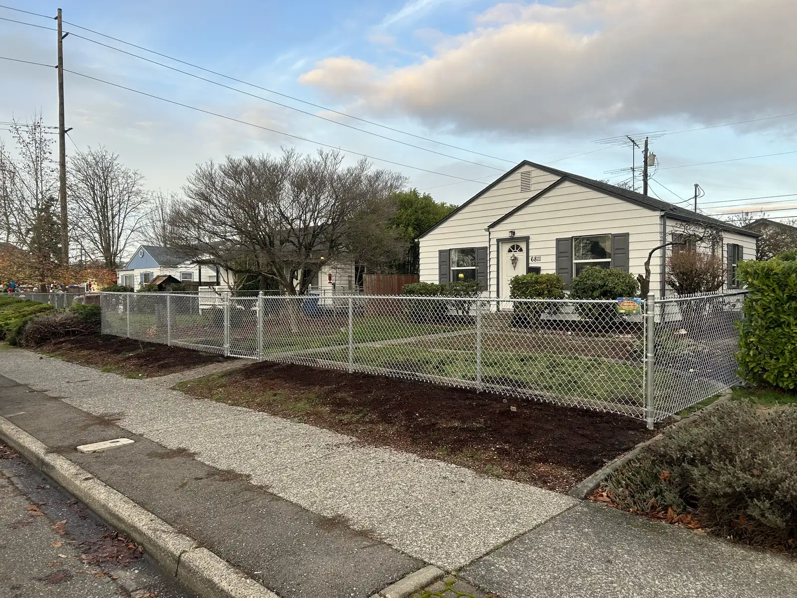 Chain link fence installation Spanaway WA