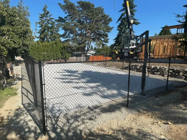 Chain link fencing project
