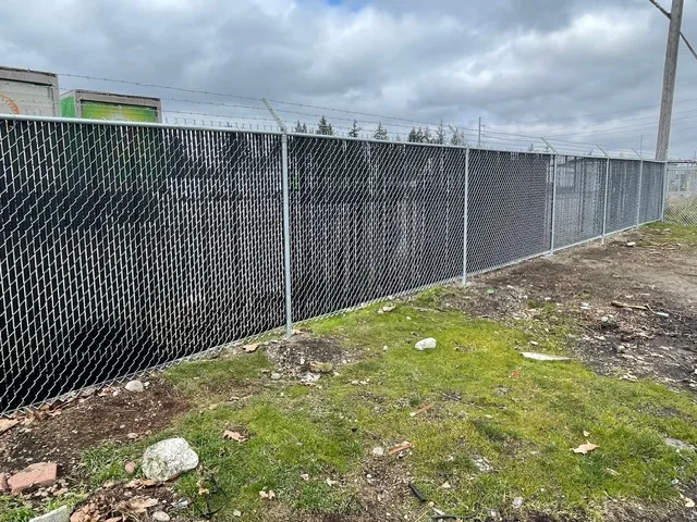Chain link fencing project