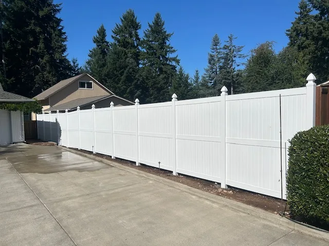 Vinyl fencing project